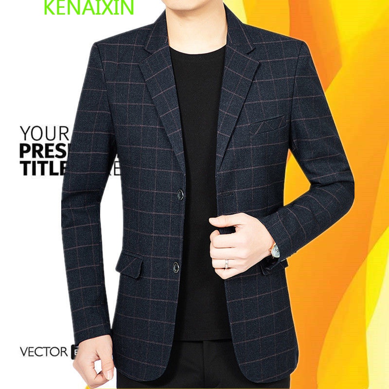 Kenaixin men's suit spring and autumn new style suit coat men's middle-aged business leisure single west coat thick suit dad's suit Guochao joint men's wear spring and summer