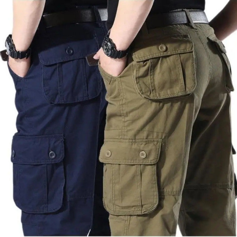 Gu Zhu's work clothes pants straight tube loose wear-resistant labor protection pants spring and autumn casual overalls male electric welder labor protection pants