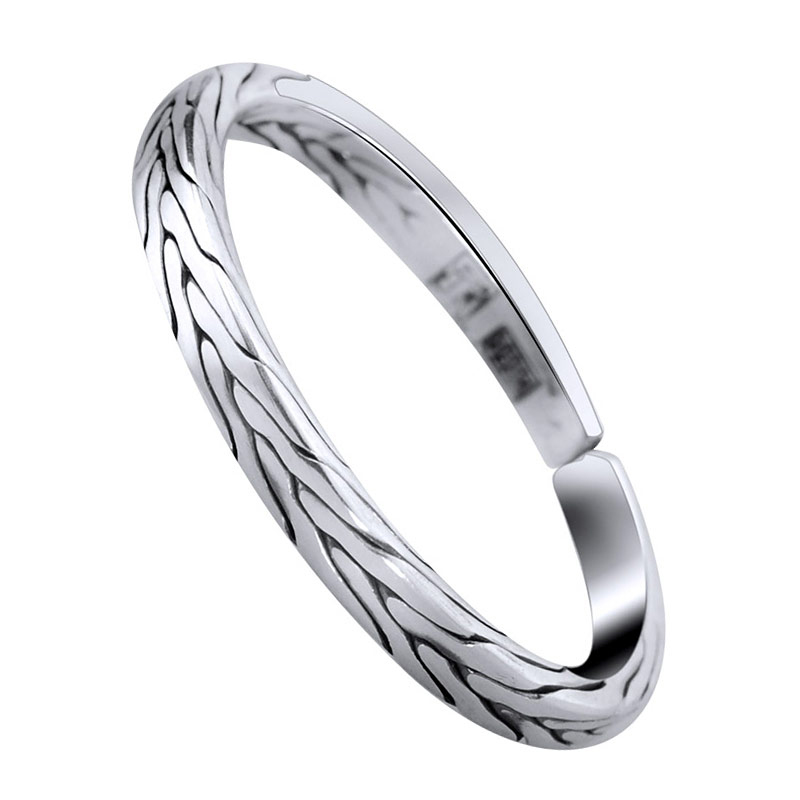 百银复古纯银手镯