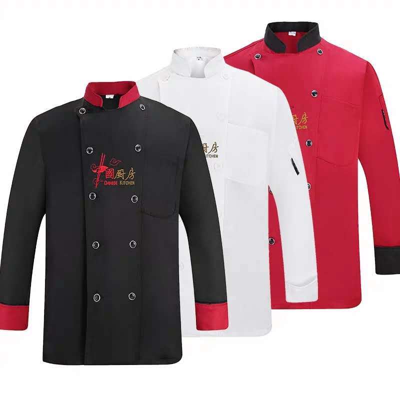 Shangyue with Chinese kitchen chef's clothes summer men's and women's same long sleeved short sleeved thin back kitchen canteen Hotel large work clothes