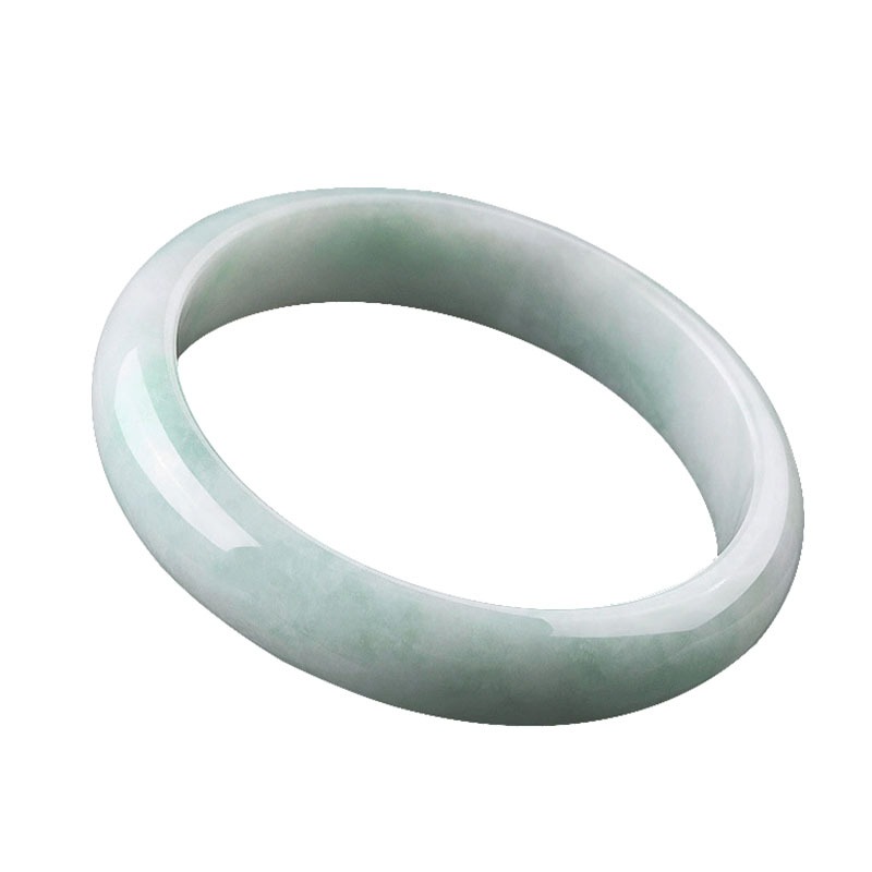 忻瑜珠宝浅绿底翡翠手镯