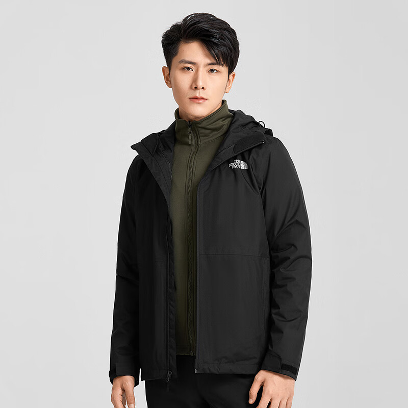 The northface north three in one submachine jacket men's outdoor warm and waterproof autumn and winter Shangxin | 5axu