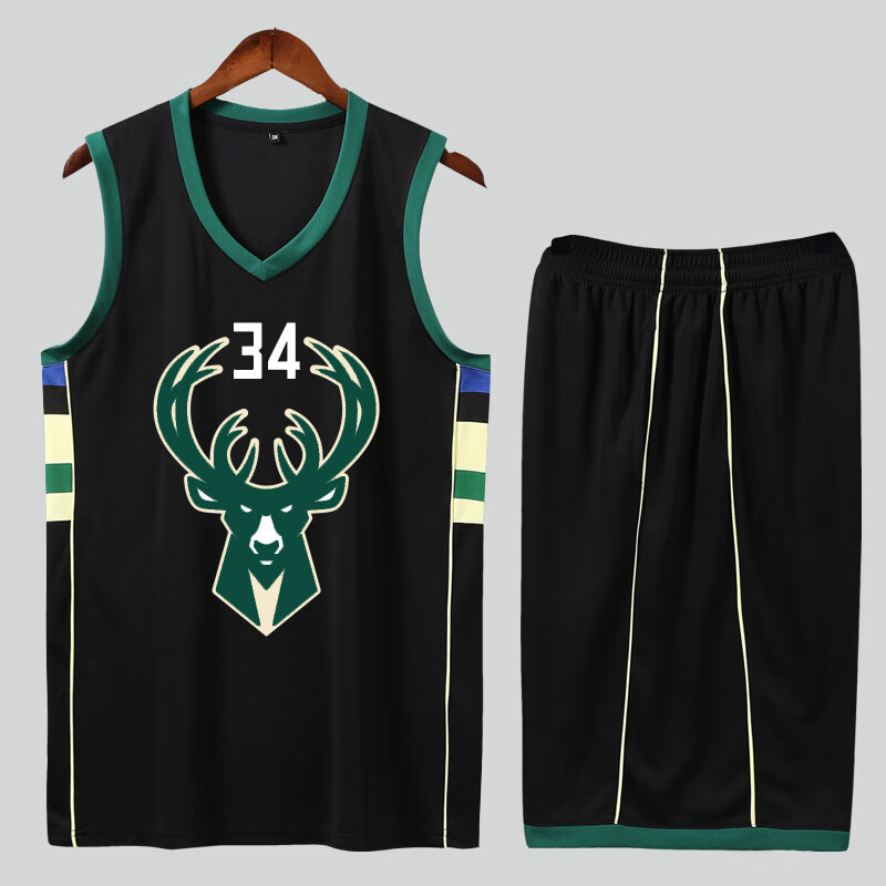 Tengxun sports NBA franchise basketball suit personalized customized bucks game uniform letter brother 34 Jersey Middleton top customized