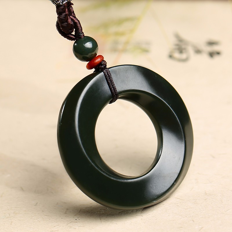 玉友 和田玉时来运转吊坠