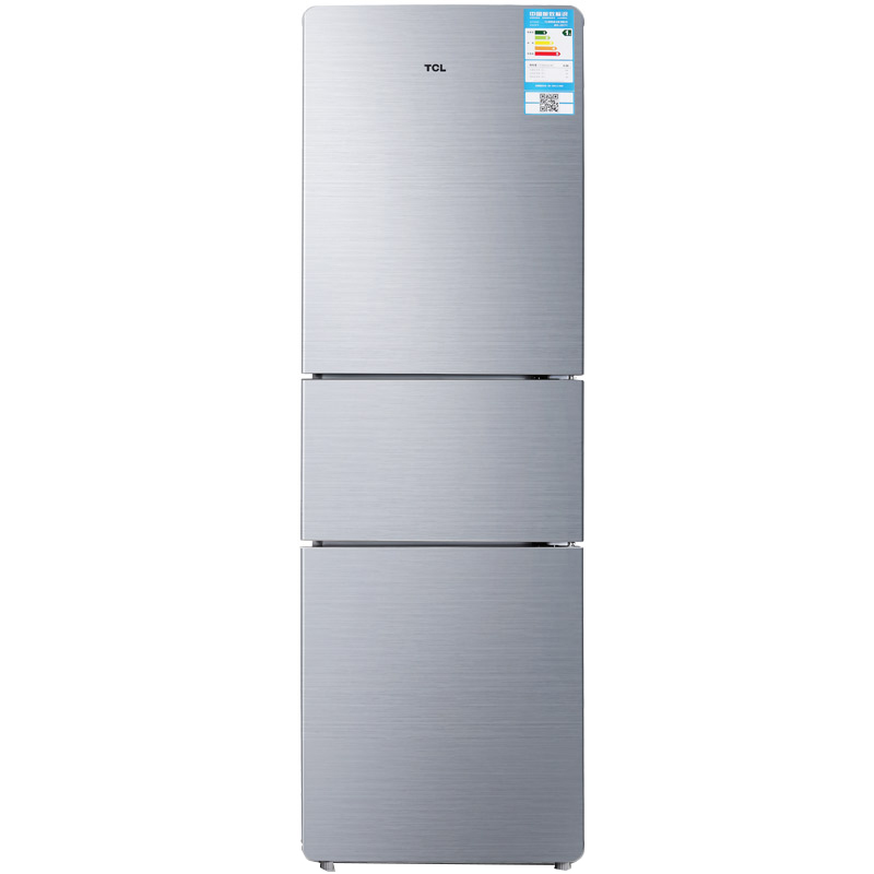 TCL 205升节能三门冰箱