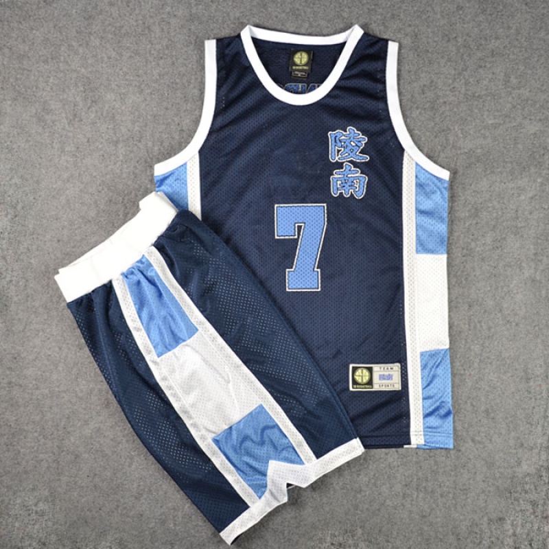 Tengxun sports NBA franchise ball uniform dunk master ball uniform team uniform Lingnan No. 7 xiandaozhang basketball Jacket Vest basketball suit white