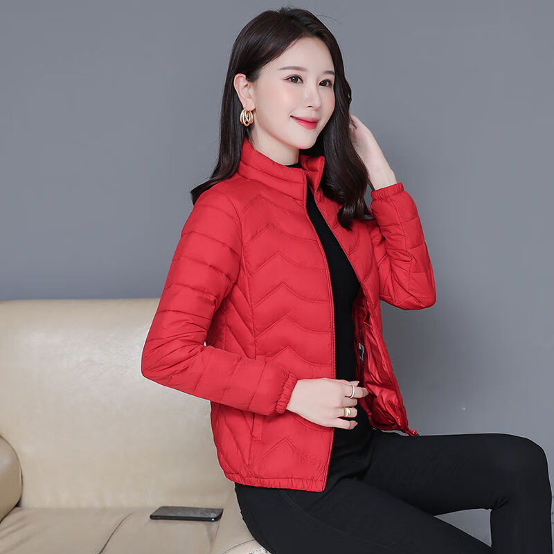 2021 autumn and winter clothes new Korean stand collar light cotton padded clothes cotton padded clothes women's short cotton padded jacket