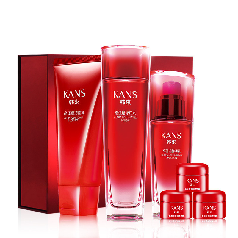 韩束巨水光保湿奢润礼盒六件套