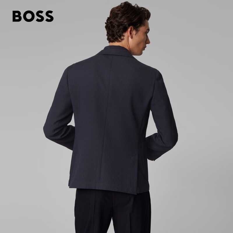 Hugo Boss Hugo Boss men's business leisure early shearing wool cotton blended slim suit