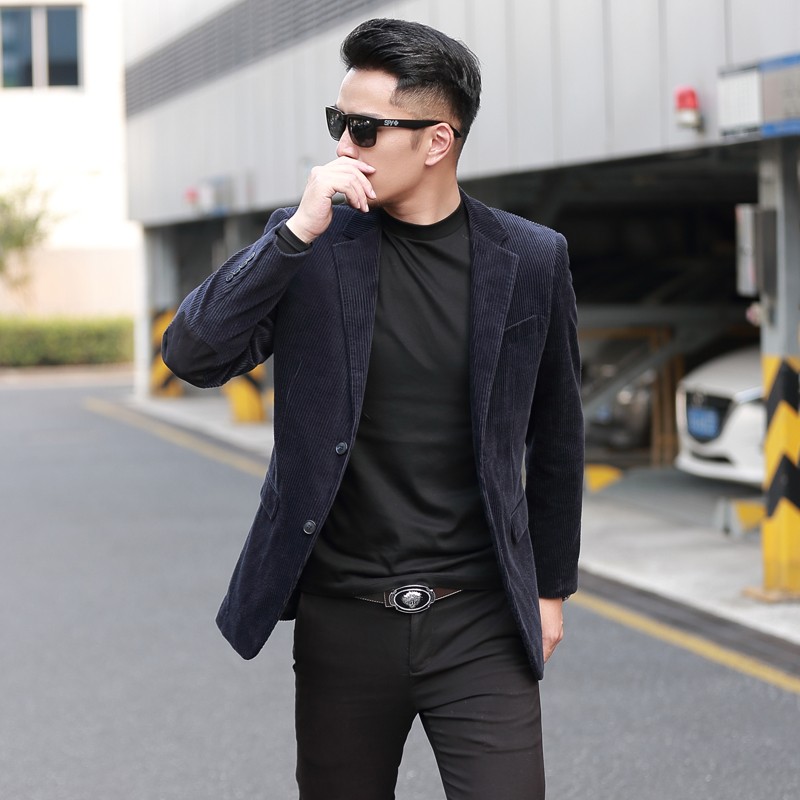 Gnofichi brand leisure suit young men's slim single suit coat 2021 spring and Autumn New Korean small suit top solid color trend