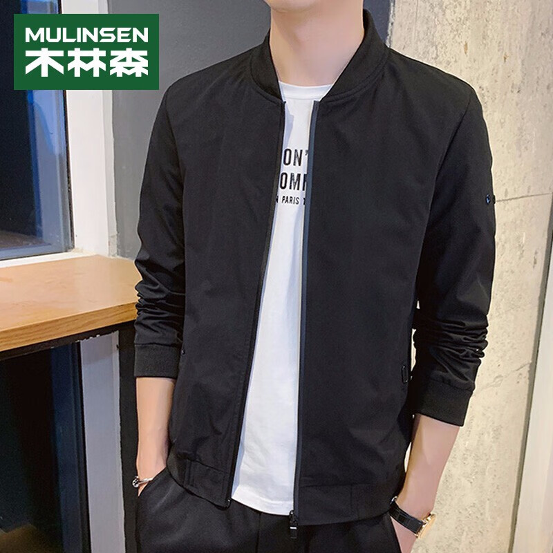 MuLinSen jacket men's Korean fashion baseball collar Top Men's short casual coat men's 13f154100125
