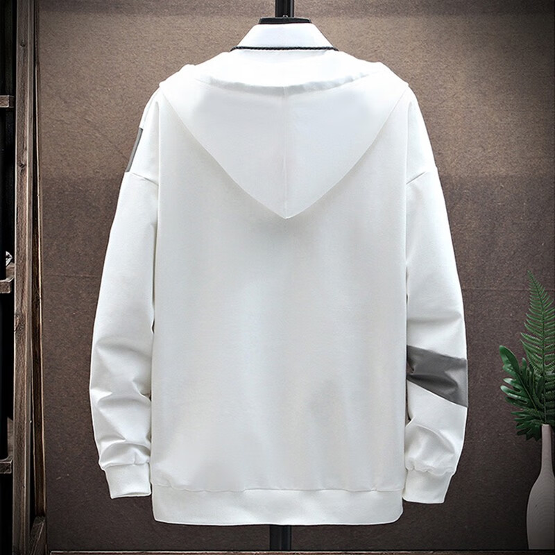 MuLinSen cardigan sweater men's spring men's fashion brand Korean hooded printed Top Casual printed spring coat MuLinSen cardigan sweater men's spring men's fashion brand Korean hooded printed Top Casual printed spring coat