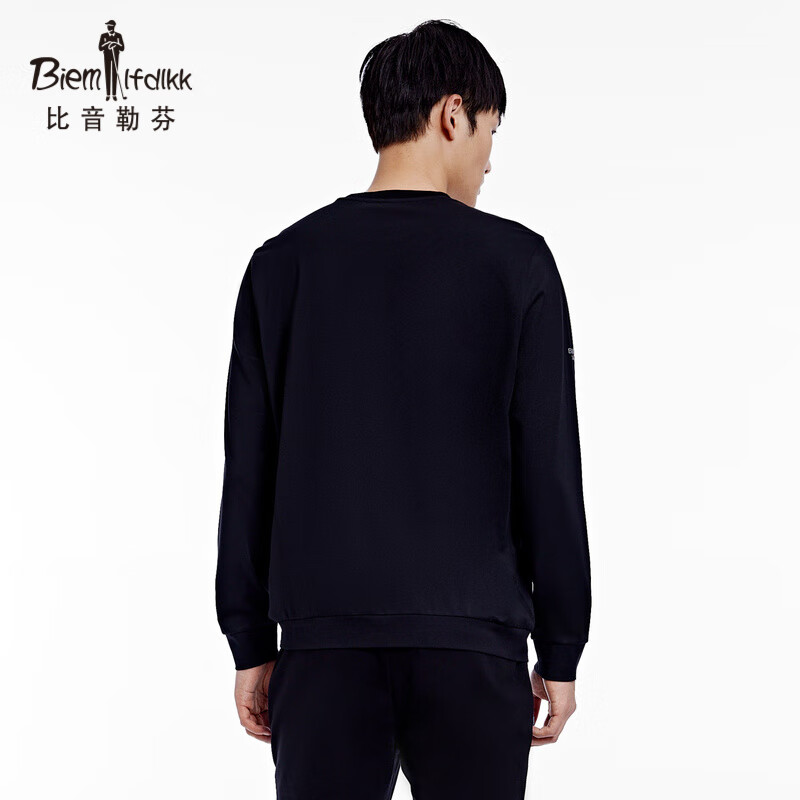 Biyin leffen spring new men's sweater long sleeve round neck Pullover Fashion Top