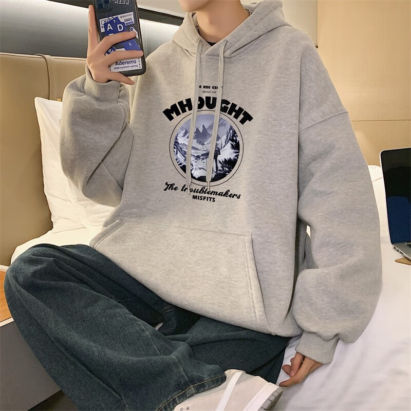 FOSS Phil Hoodie men's spring and autumn 2021 new trend loose casual men's fashion brand boys' spring and autumn long sleeved top