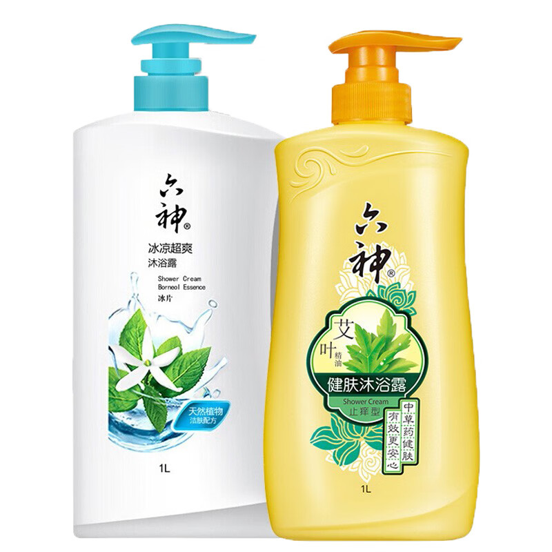 六神 艾叶健肤精油沐浴乳套装