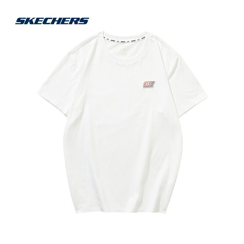 SKECHERS SKECH men's and women's casual T-shirt multicolor with basic spring and summer breathable short sleeve l121u180