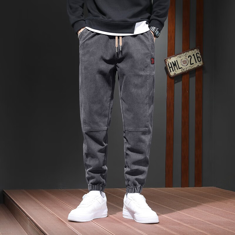 Lee Cooper pants men 2022 spring new style overalls men's Korean fashion casual pants men's pants autumn small foot sports Harlan Leggings men's fashion