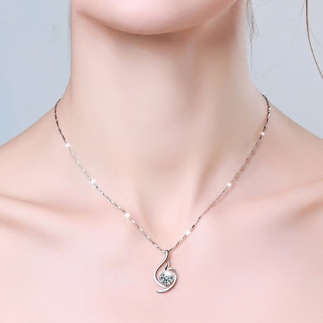 诺恋 女款足银锁骨链