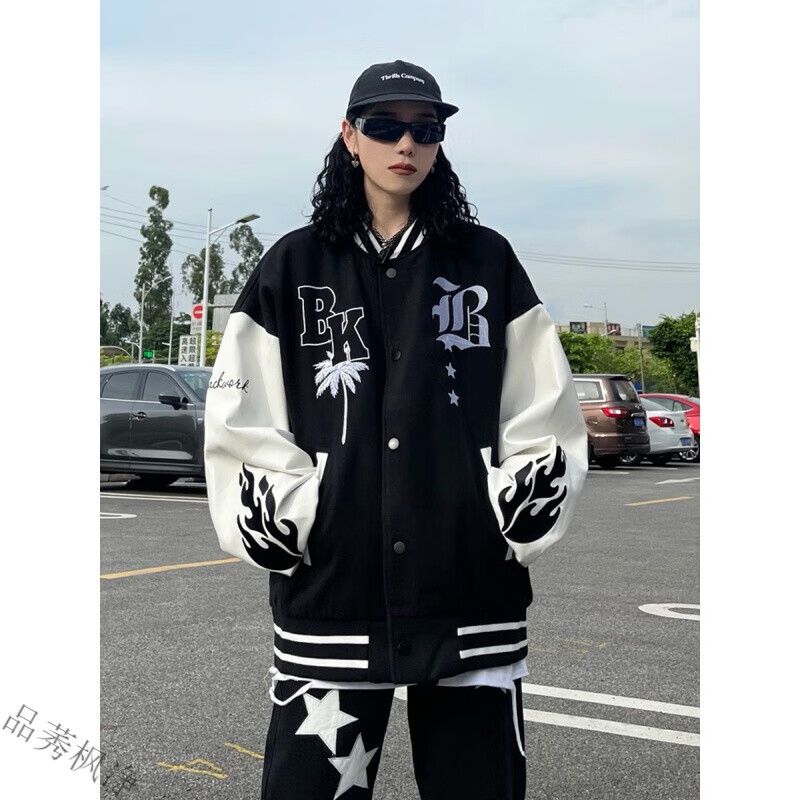American baseball suit spring and autumn tide ins Europe and America oversize early spring coat 2022 new tide brand