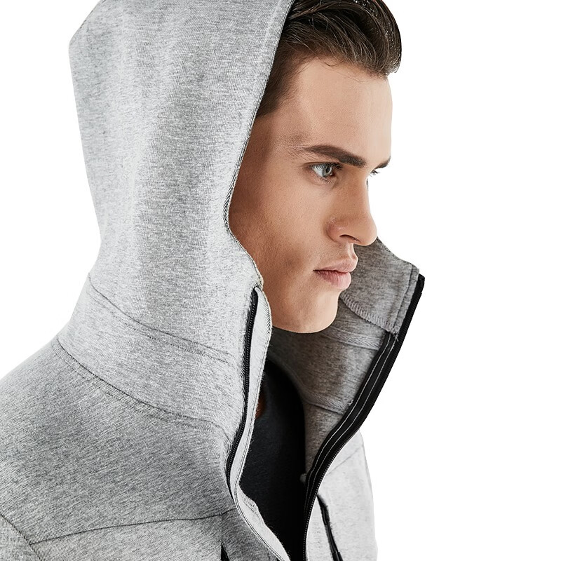 Hotsuit post show black label series sweater men's cardigan hooded knitted long sleeved top slim sportswear men's