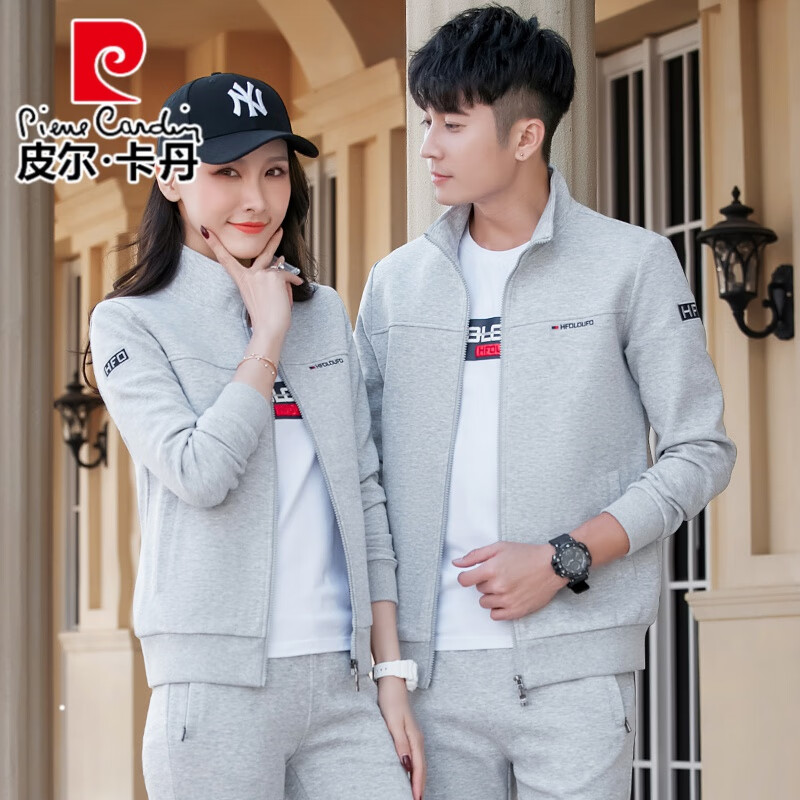 Pilkadan high-end brand men's wear couple suit 2022 new spring and autumn fashion fashion fashion brand men's and women's sportswear leisure sweater loose running three piece set knitting