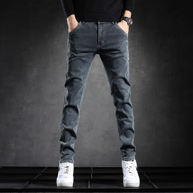 Lee Cooper jeans men's spring and autumn slim fit Leggings men's autumn new fashion casual pants men's business men's pants trend versatile denim pants men's wear