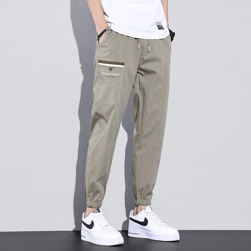 Lee Cooper casual pants men's spring and summer men's pants small leg cowboy men's pants slim fit middle waist 9-point Long Pants Boys' Sports Leggings Harlan pants men's 9-point men's wear