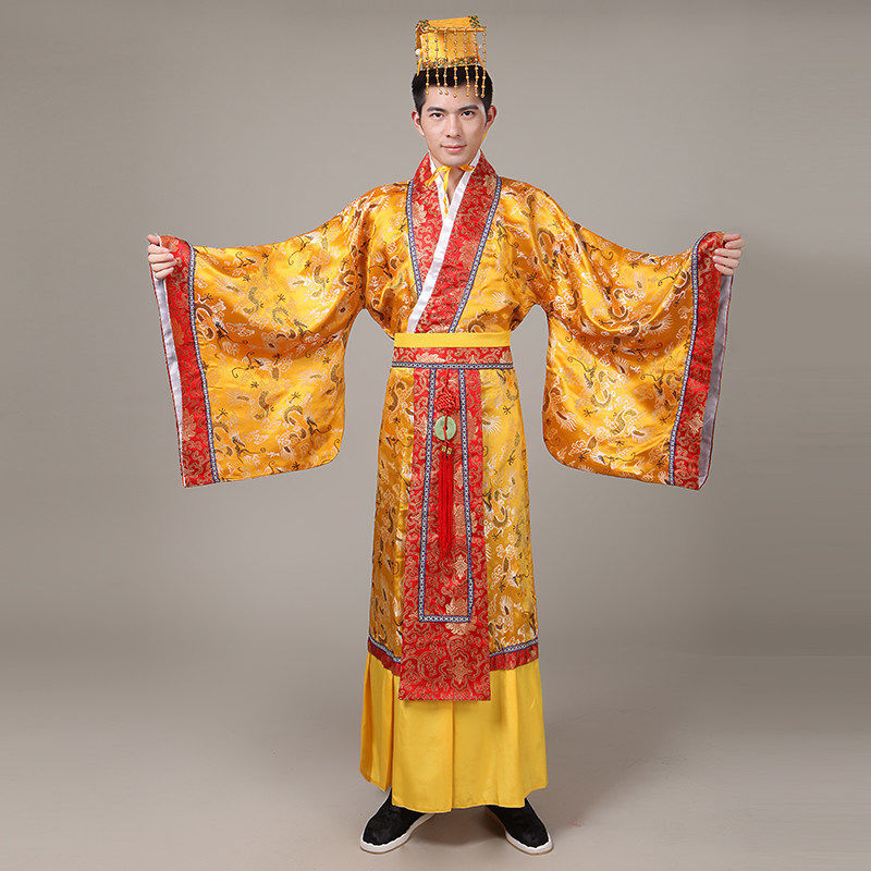 Costume of the emperor of the Tang Dynasty costume of the emperor of the Qin Dynasty costume of the Han Dynasty costume of the ancient Dragon Robe costume of the prince costume of the opera costume of the performance costume adult male WCX Costume of the emperor of the Tang Dynasty costume of the emperor of the Qin Dynasty costume of the Han Dynasty costume of the ancient Dragon Robe costume of the prince costume of the opera costume of the performance costume adult male WCX