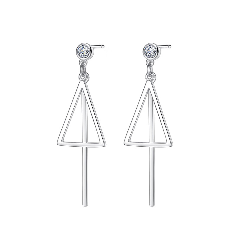 银千惠 三角形耳坠