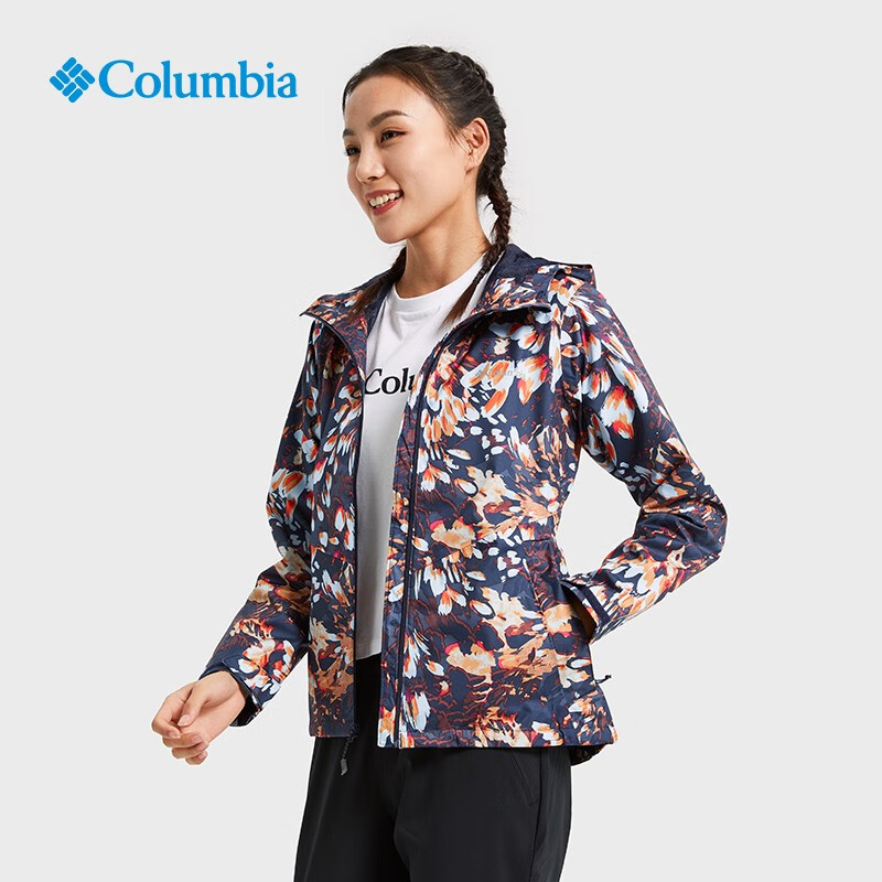 Columbia Columbia outdoor women's waterproof stormsuit printed Hoodie rr0097