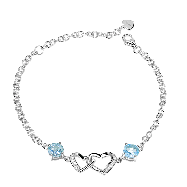 羽兰 彩色宝石爱心首饰