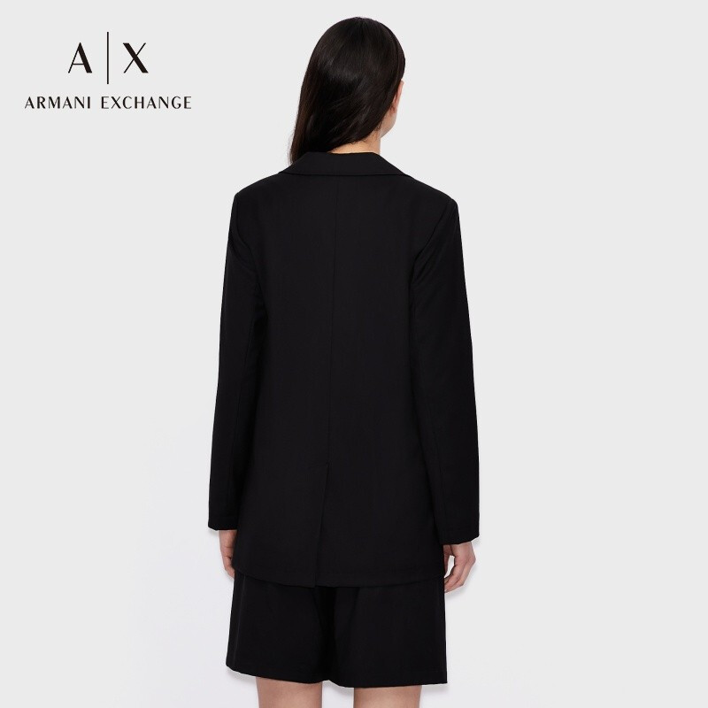Armani Exchange luxury women's wear ax women's suit coat 8nyg55-ynhxz black