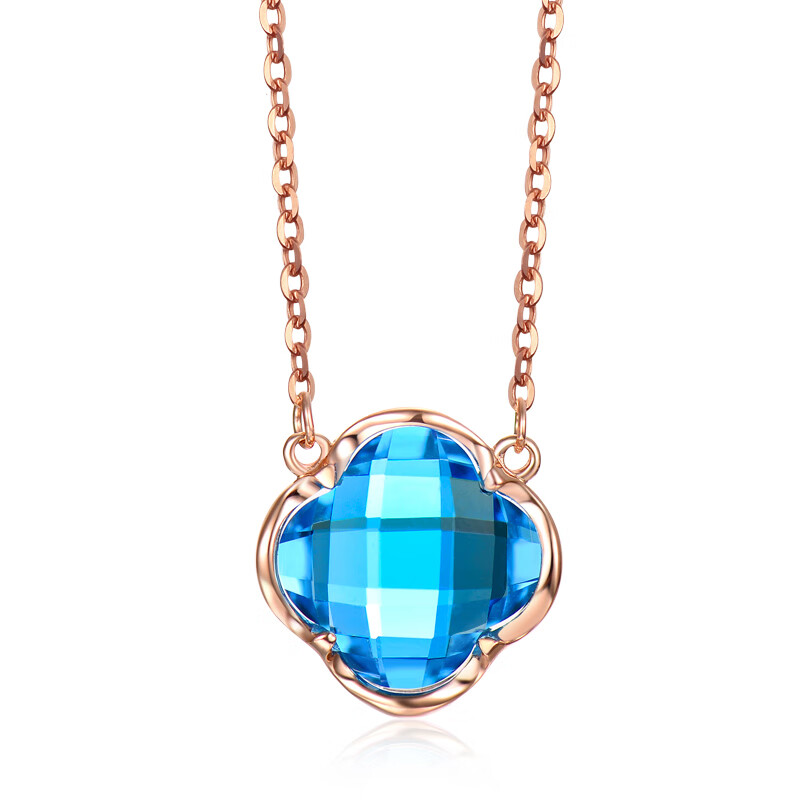 阿梵尼 18k托帕石项链