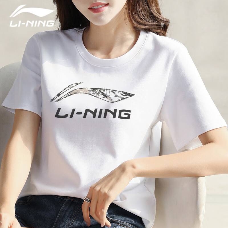 [suit] Li Ning sports suit women's T-shirt shorts women's clothes leisure spring and summer football clothes running clothes fitness clothes basketball clothes training clothes