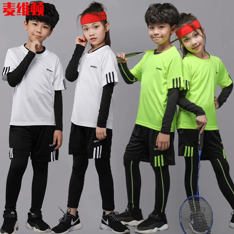 Tencent sports lindane / Li Na same children's badminton suit primary school students' table tennis tennis shirt long sleeve quick drying autumn and winter training running sportswear a official official of Nike