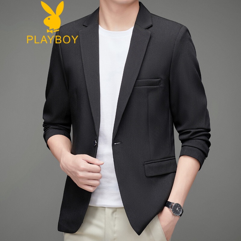 Playboy 2022 suit men's Korean version fashion youth solid color leisure slim fit small suit coat