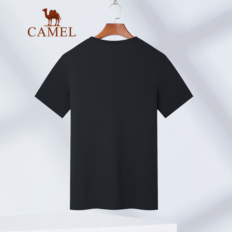 Camel men's 2020 summer short sleeve t-shirt men's casual sports quick drying T-shirt round neck printed Top Men's xab420169