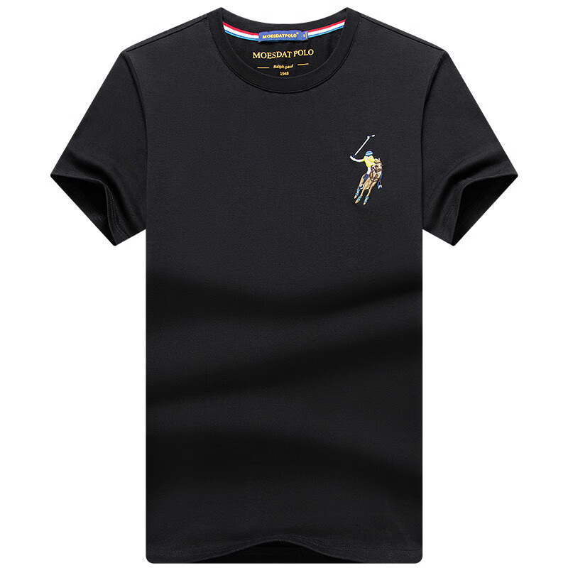 Paul men's small logo round neck short sleeve T-shirt 2022 summer new horse logo embroidery comfortable t-shirt men's top