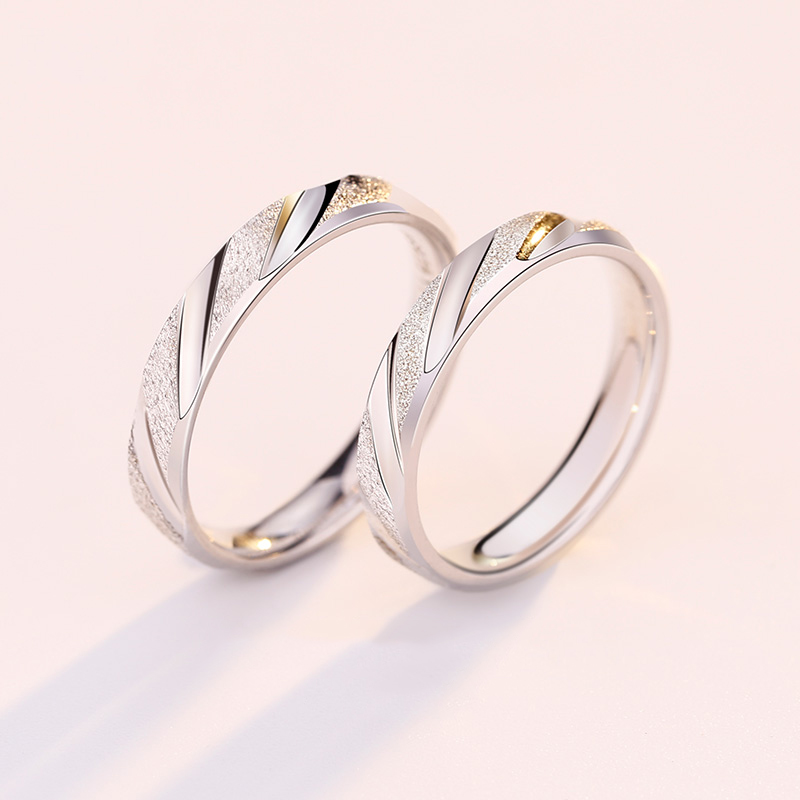 卡蒂罗925银情侣戒指
