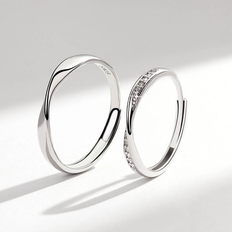 静风格 经典情侣对戒