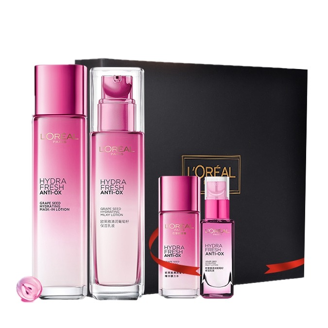 欧莱雅清润葡萄籽补水套装