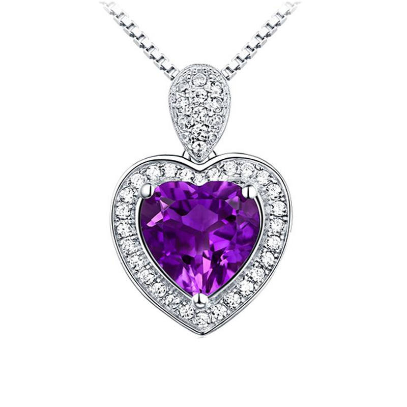 妙惟爱 天然紫水晶锁骨链