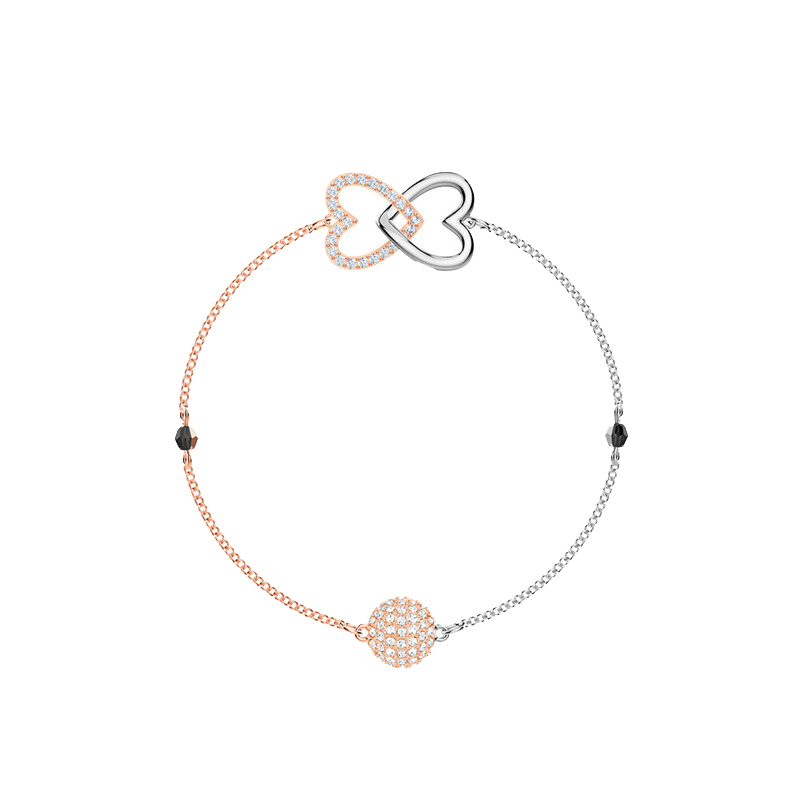施华洛世奇 双爱心款手链