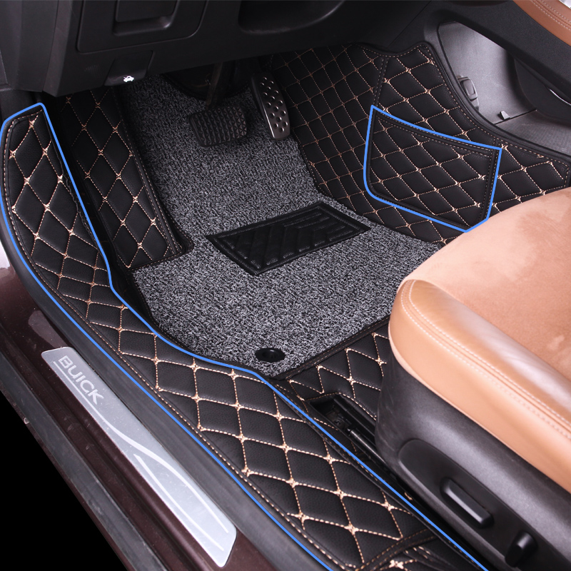 牧斯 双层全包围丝圈汽车脚垫