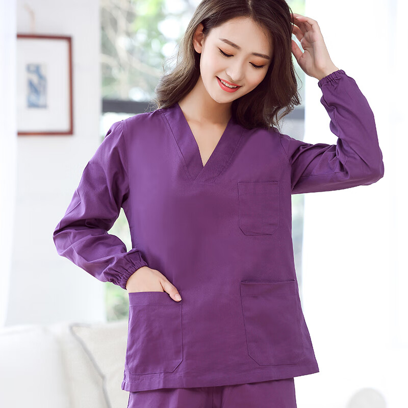Zunjia cotton surgical men's and women's clothes, hand brushing clothes, long sleeved hand washing clothes, doctor's hand washing clothes, isolation anesthesiologist's work clothes, short sleeved suit