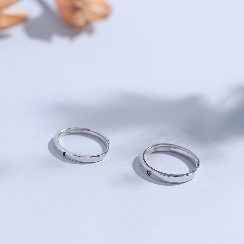 miniyaya纯银情侣戒指
