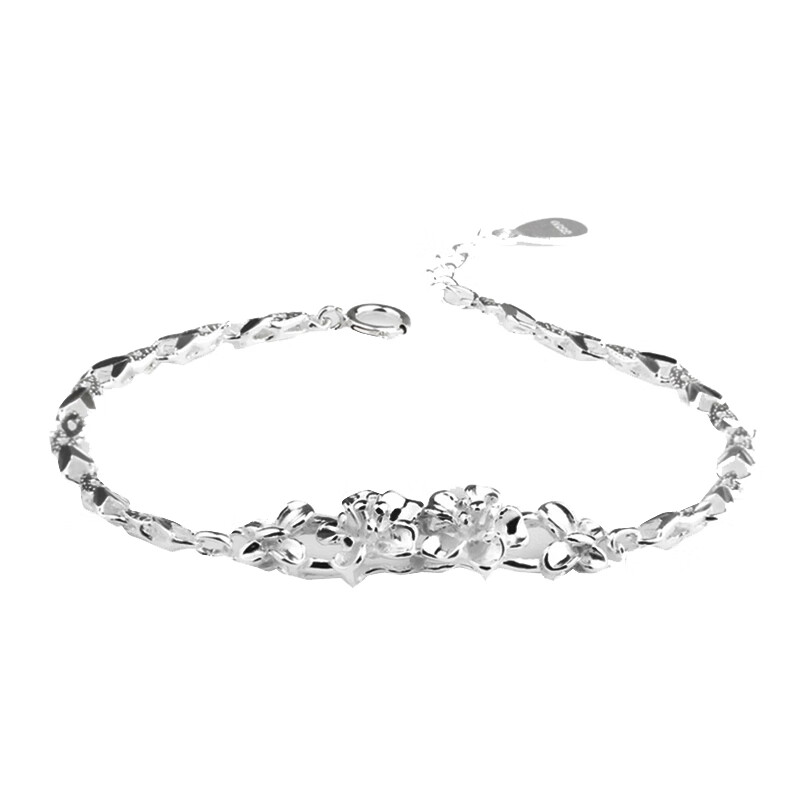 炙真银楼 蝶恋花手链