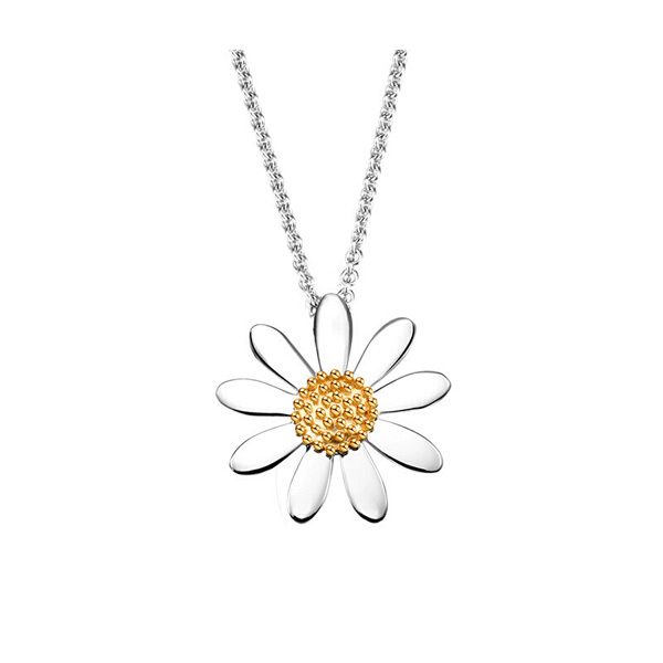 小雏菊925银锁骨链