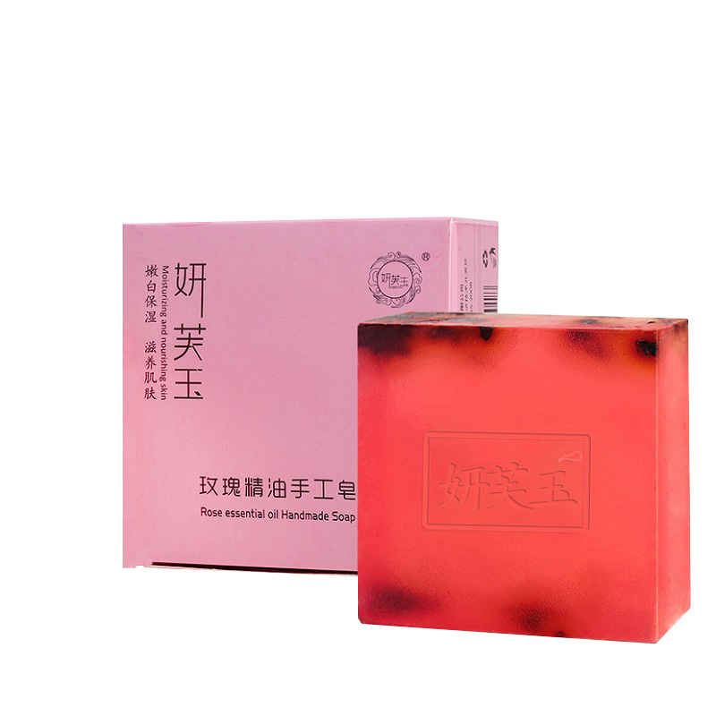 妍芙玉玫瑰精油滋润肌肤手工皂