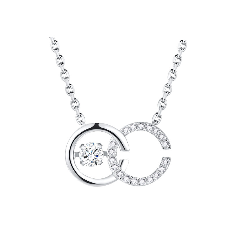 美涩双C相扣项链